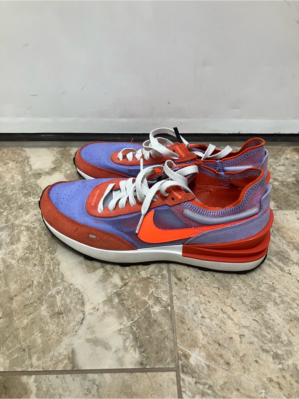 Nike Waffle One Purple And Orange Sneakers